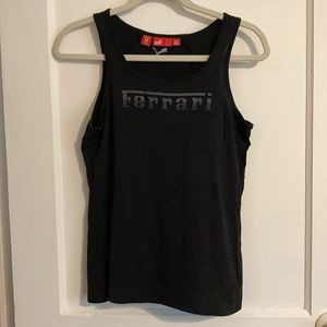 Women’s Puma Ferrari black Sz L Tank top
